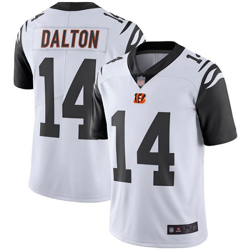 Cincinnati Bengals Limited White Men Andy Dalton Jersey NFL Footballl #14 Rush Vapor Untouchable